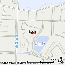 愛知県常滑市金山坊田周辺の地図