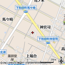 愛知県岡崎市下和田町神宮司59周辺の地図