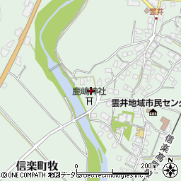滋賀県甲賀市信楽町牧715周辺の地図