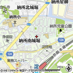 京都府京都市伏見区納所薬師堂15-16周辺の地図