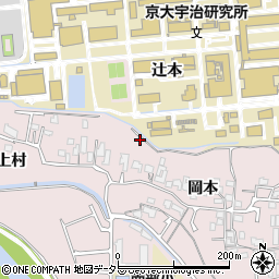 京都府宇治市五ケ庄岡本54周辺の地図
