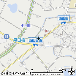 兵庫県姫路市山田町西山田217周辺の地図