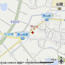 兵庫県姫路市山田町西山田211周辺の地図