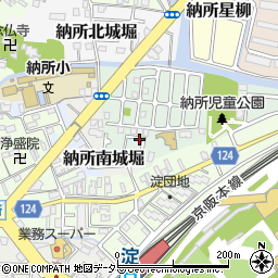 京都府京都市伏見区納所薬師堂15-7周辺の地図