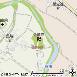 金竜寺周辺の地図