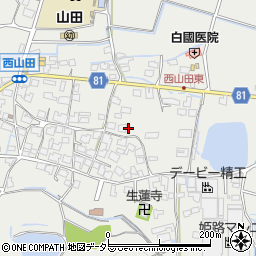 兵庫県姫路市山田町西山田98周辺の地図