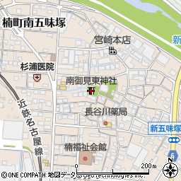 南御見東神社周辺の地図