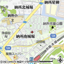 京都府京都市伏見区納所薬師堂15-18周辺の地図