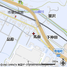 愛知県岡崎市市場町東町49周辺の地図