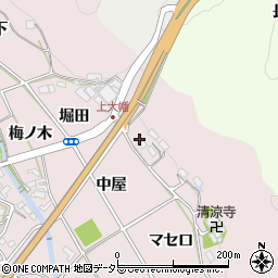 愛知県岡崎市大幡町中屋周辺の地図