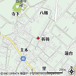 愛知県安城市東端町八剱1周辺の地図