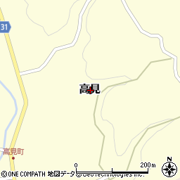 島根県邑智郡邑南町高見周辺の地図