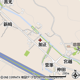 愛知県岡崎市鹿勝川町周辺の地図