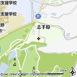 兵庫県三田市志手原1361周辺の地図