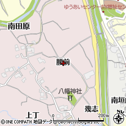兵庫県猪名川町（川辺郡）南田原（腰前）周辺の地図