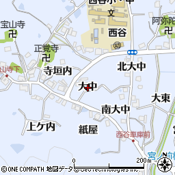 兵庫県宝塚市大原野大中周辺の地図