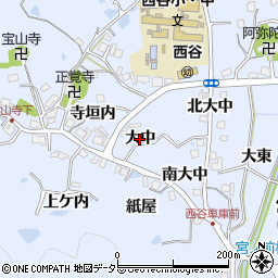 兵庫県宝塚市大原野（大中）周辺の地図
