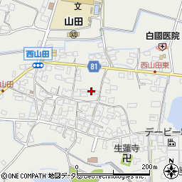 兵庫県姫路市山田町西山田568周辺の地図