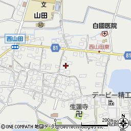 兵庫県姫路市山田町西山田97周辺の地図