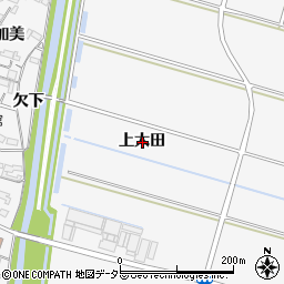 愛知県安城市小川町上太田周辺の地図