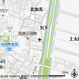 愛知県安城市小川町南加美106周辺の地図