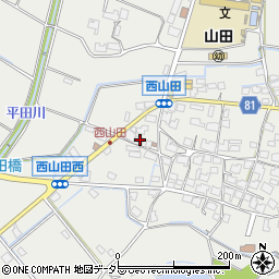兵庫県姫路市山田町西山田633周辺の地図