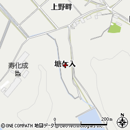 愛知県岡崎市竜泉寺町塘ケ入周辺の地図