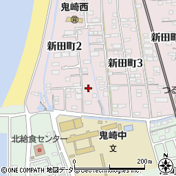 愛知県常滑市新田町2丁目39周辺の地図