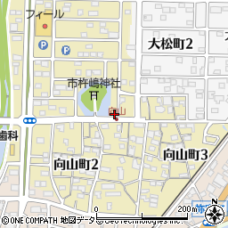 愛知県半田市向山町周辺の地図