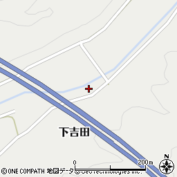 愛知県新城市下吉田定国周辺の地図