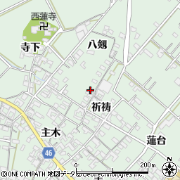 愛知県安城市東端町八剱3周辺の地図