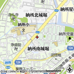 京都府京都市伏見区納所南城堀3-1周辺の地図