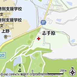 兵庫県三田市志手原1358周辺の地図