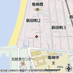 愛知県常滑市新田町2丁目48周辺の地図