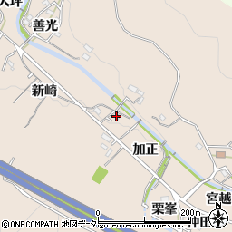 愛知県岡崎市鹿勝川町加正周辺の地図