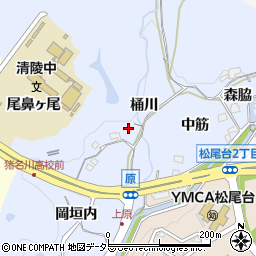 兵庫県川辺郡猪名川町原桶川周辺の地図