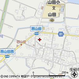 兵庫県姫路市山田町西山田620周辺の地図