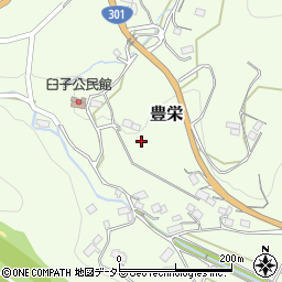 愛知県新城市豊栄東平周辺の地図