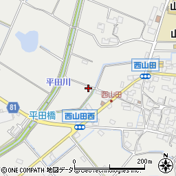 兵庫県姫路市山田町西山田289周辺の地図