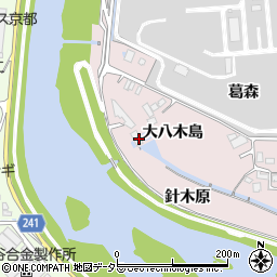 京都府宇治市五ケ庄針木原14周辺の地図
