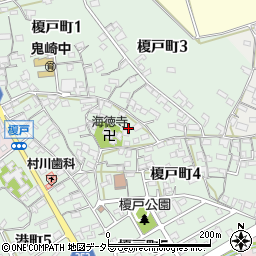 愛知県常滑市榎戸町周辺の地図