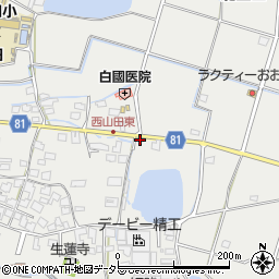 兵庫県姫路市山田町西山田34周辺の地図