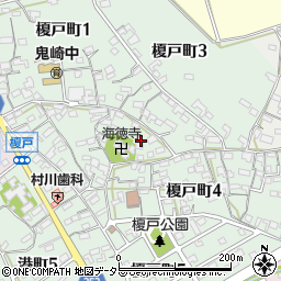 愛知県常滑市榎戸町周辺の地図