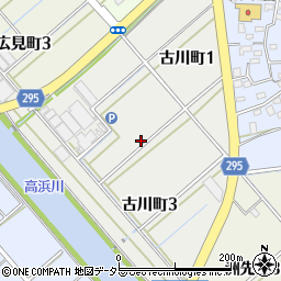 愛知県碧南市古川町周辺の地図
