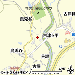 兵庫県川辺郡猪名川町紫合笹ヶ芝周辺の地図