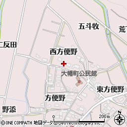 愛知県岡崎市大幡町西方便野14周辺の地図