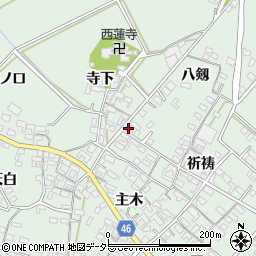 愛知県安城市東端町八剱99周辺の地図