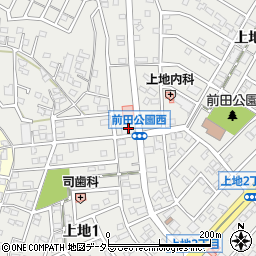 岡崎信用金庫上地支店周辺の地図