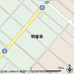 愛知県安城市東端町明祥東周辺の地図