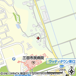 兵庫県三田市西野上411周辺の地図
